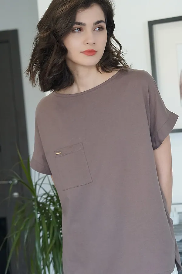 Футболка VILATTE, кофейный - фото 2