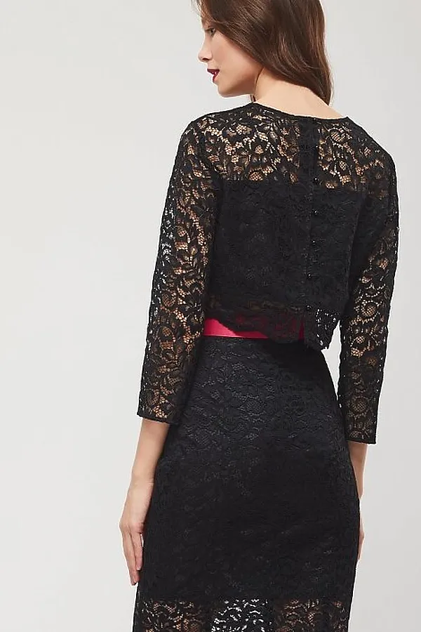 Костюм (топ+юбка) CALISTA, черный - фото 2