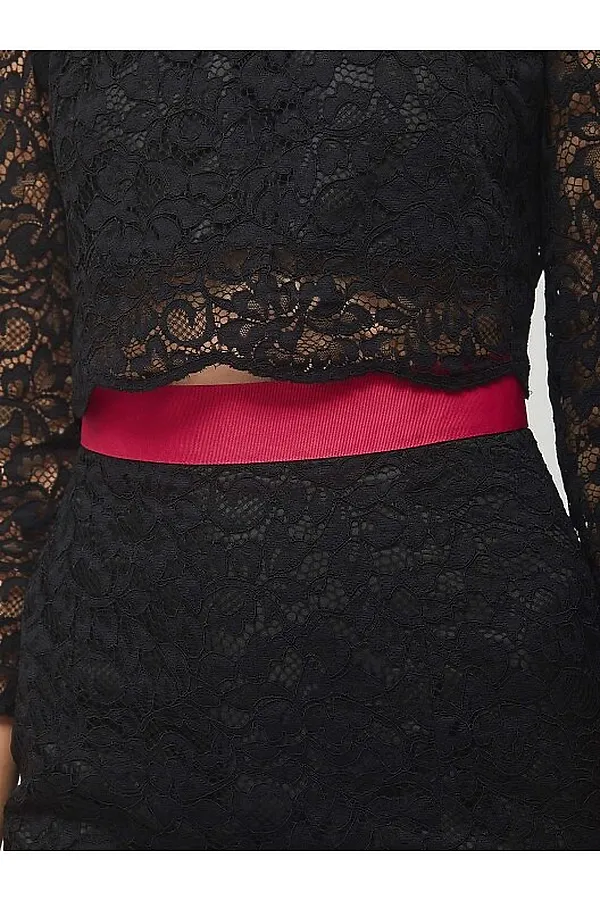 Костюм (топ+юбка) CALISTA, черный - фото 2