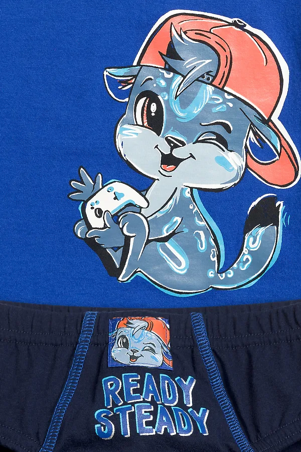 Комплект (Майка + Трусы) PELICAN, ультрамарин - фото 2