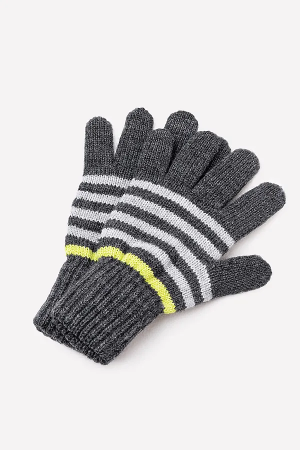 Перчатки CROCKID, серый/лимон - фото 2