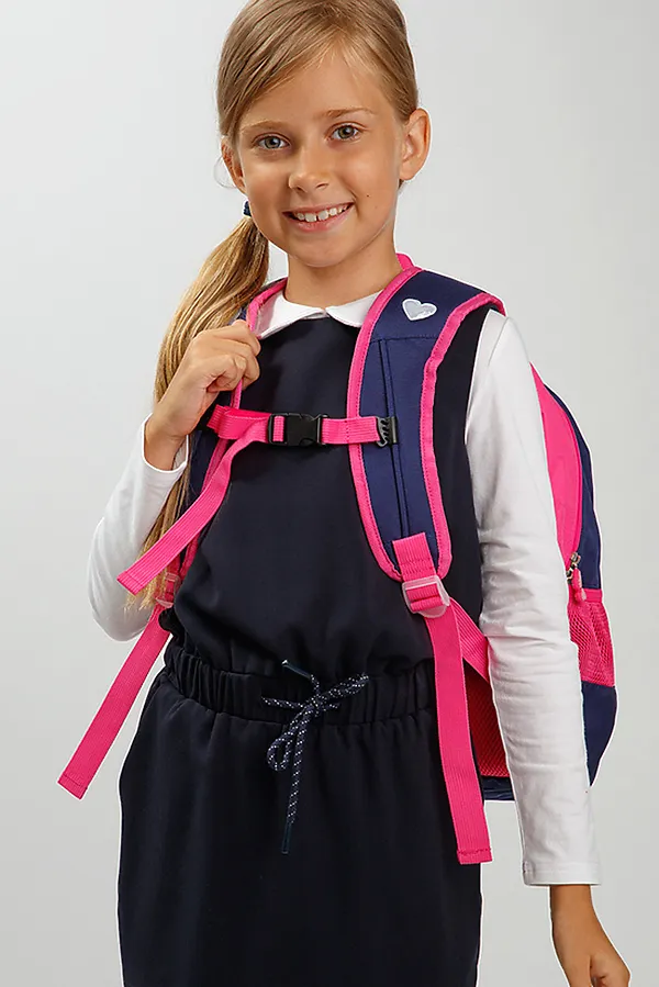 Рюкзак PLAYTODAY, темно-синий, розовый - фото 2