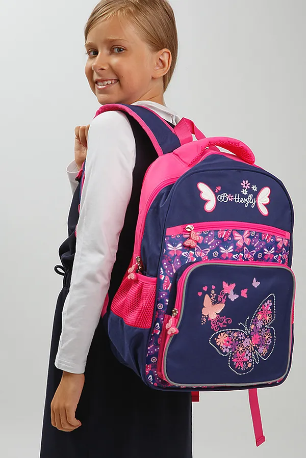 Рюкзак PLAYTODAY, темно-синий, розовый - фото 2