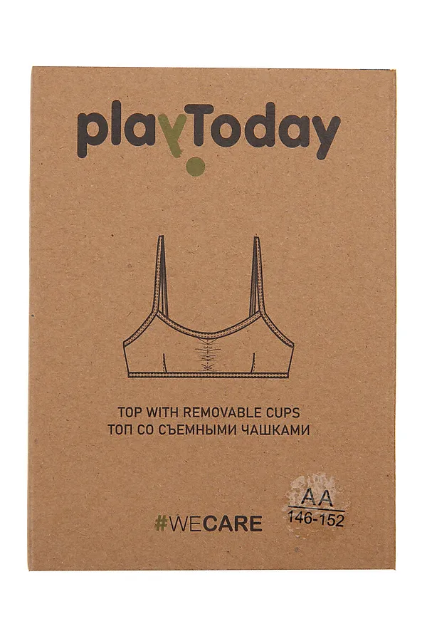 Топ PLAYTODAY, черный - фото 2