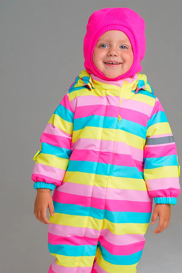 Шапка PLAYTODAY, фуксия, светло-зеленый - фото 2