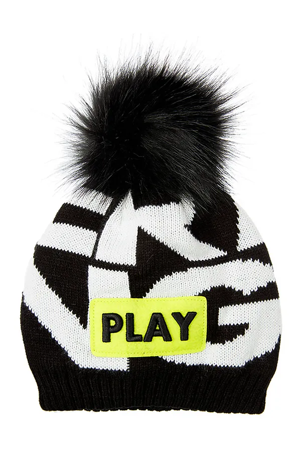 Шапка PLAYTODAY, черный, белый - фото 2