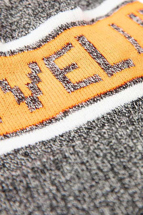 Шапка PLAYTODAY, серый, оранжевый. - фото 2