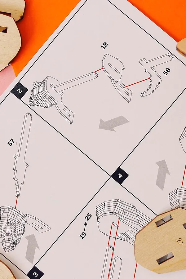 Деревянный конструктор EWA, мульти - фото 2