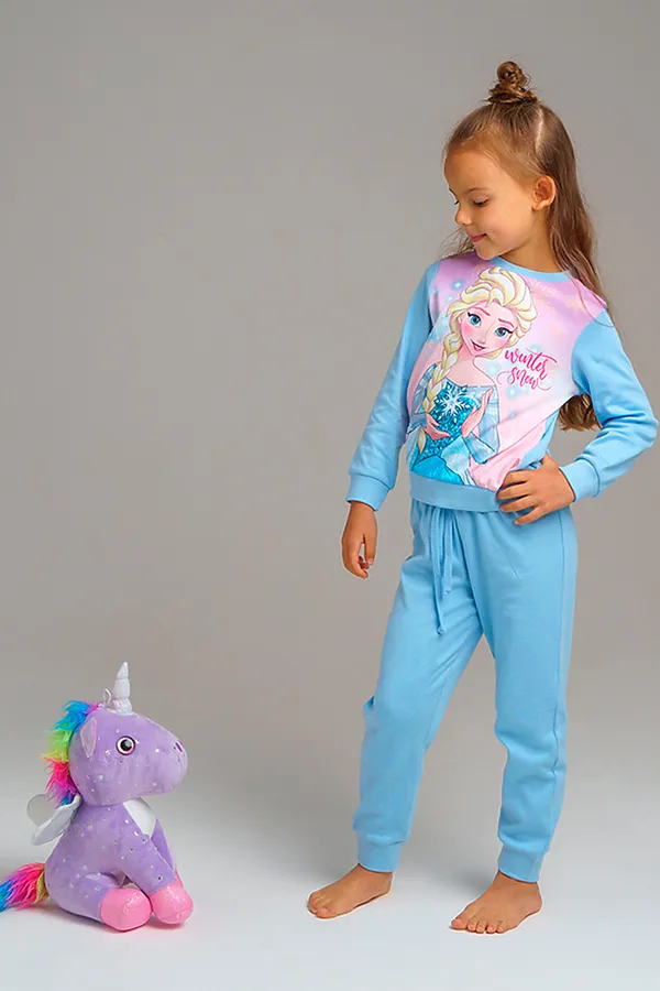 Комплект (Брюки+Лонгслив) PLAYTODAY, розовый, разноцветный - фото 2