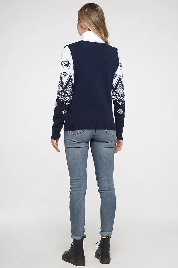 Свитер VAY, т.синий - фото 2