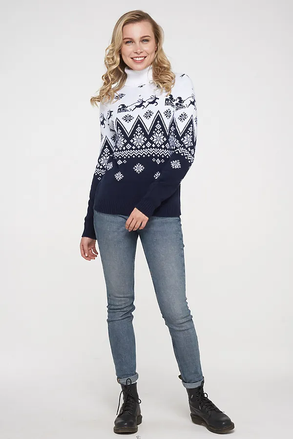 Свитер VAY, т.синий - фото 2