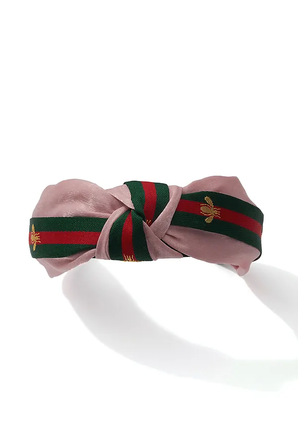 Ободок "Полет шмеля" Nothing Shop, розовый, красный, зеленый - фото 2