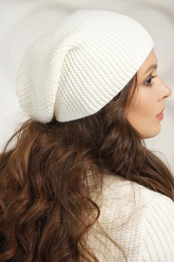 Шапка VAY, молоко - фото 2