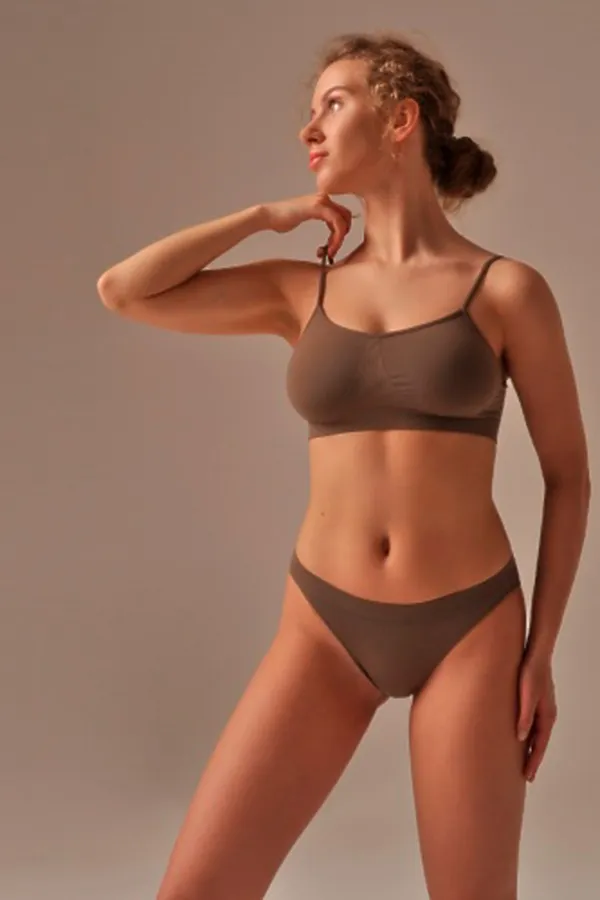 MY Трусы женские SL011 SLIP MINI (1/150) (wood (темно-бежевый) MY, wood (темно-бежевый) - фото 2