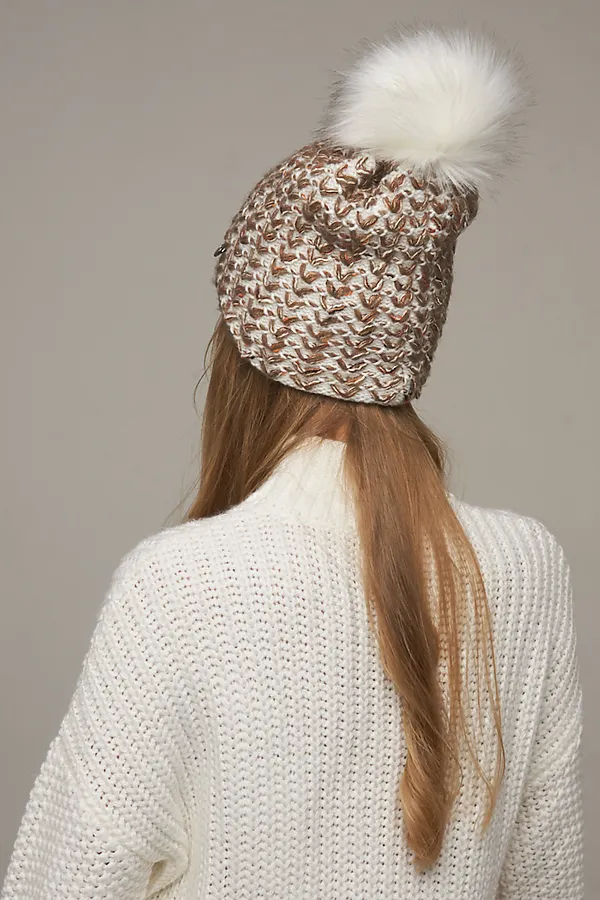 Шапка VAY, молоко - фото 2