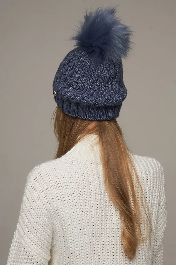 Шапка VAY, св.джинс - фото 2