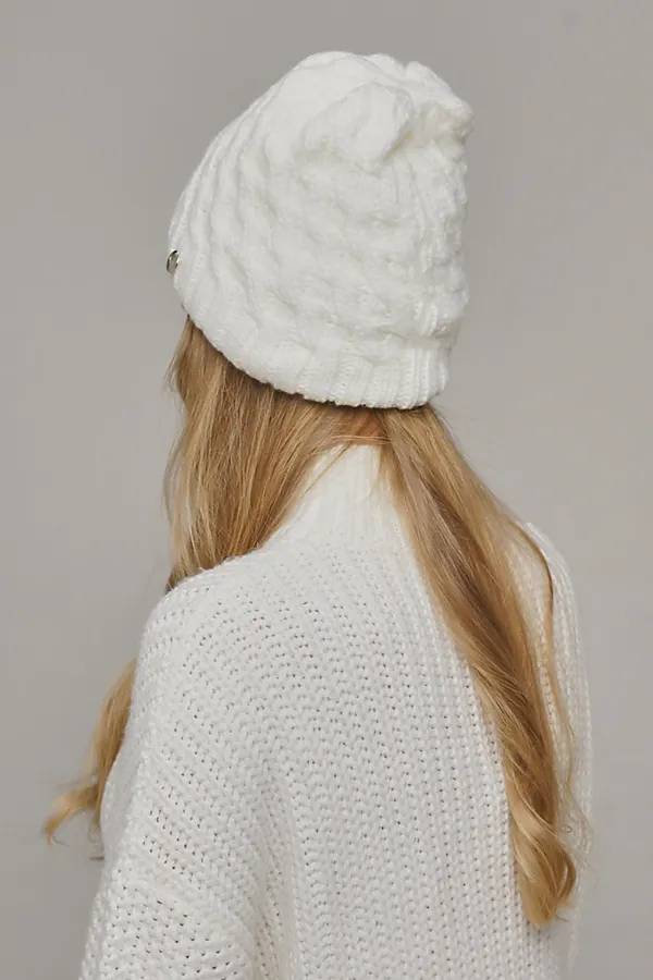 Шапка VAY, молоко - фото 2