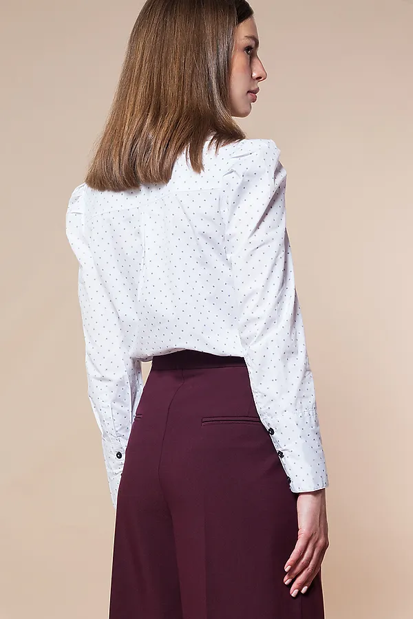 Блуза VILATTE, белый-синий - фото 2