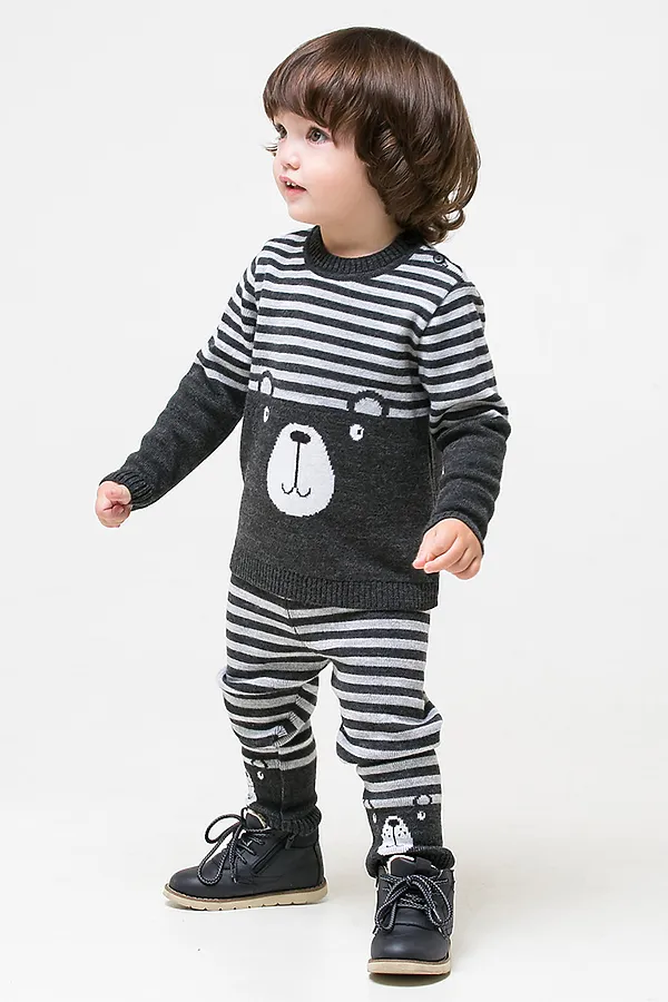 Комплект(Джемпер+Брюки) CROCKID SALE, серый - фото 2