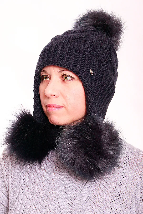 Шапка VAY, т.синий - фото 2