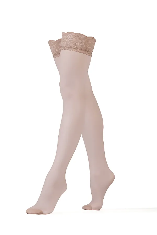 Чулки "Танго на двоих" LE CABARET, темно-бежевый - фото 2