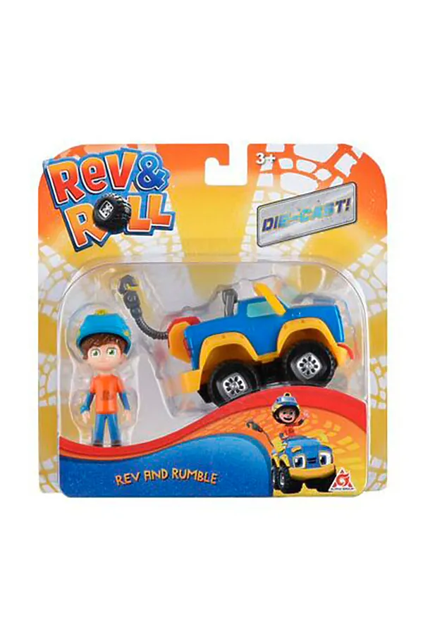 Игрушка Rev&Roll фигрука+машинка (метал) - Рев и Рамбл Игрушки разных брендов, мультиколор - фото 2
