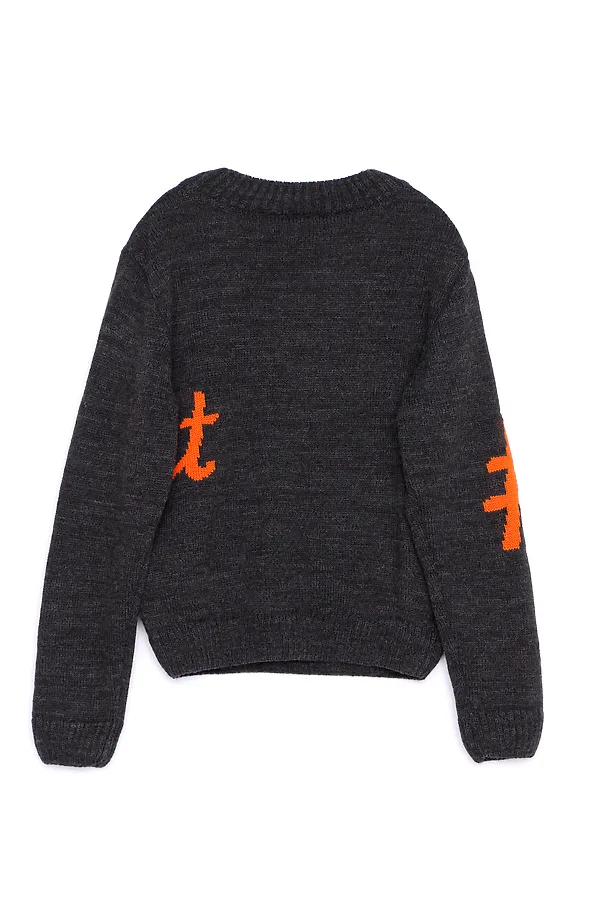 Джемпер ESLI, серо-оранжевый - фото 2