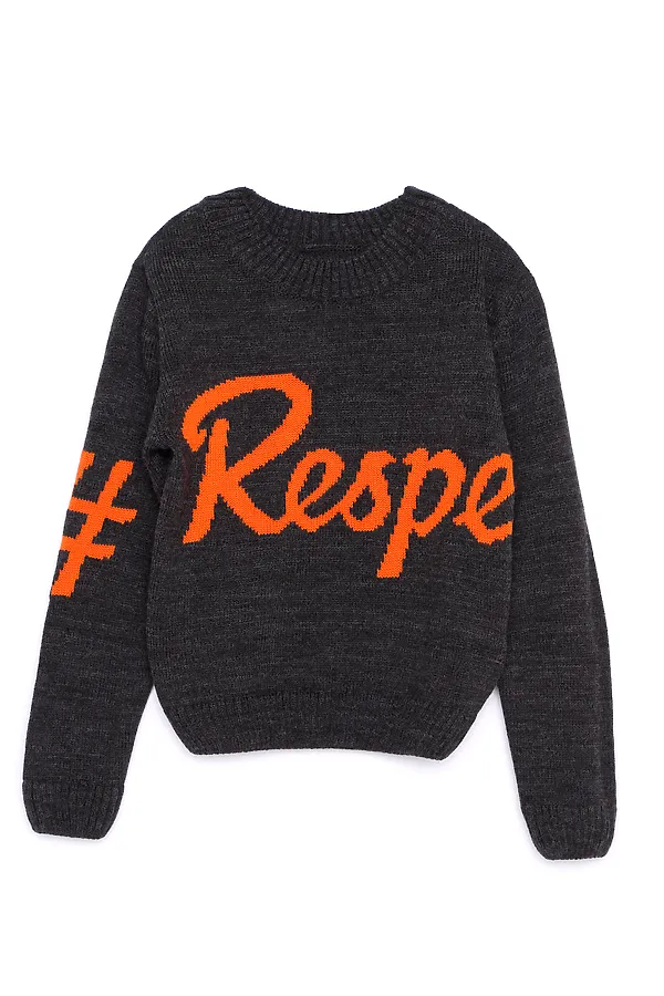 Джемпер ESLI, серо-оранжевый - фото 2