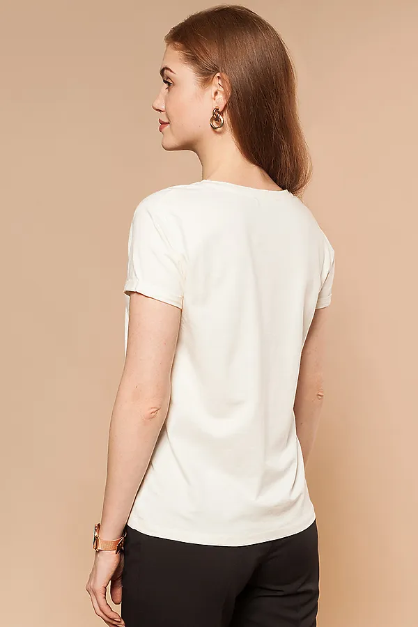 Футболка VILATTE, молочный_венеция - фото 2