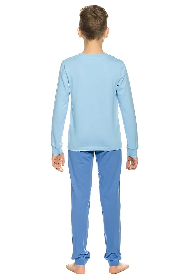 Пижама(Лонгслив+Брюки) PELICAN, голубой - фото 2