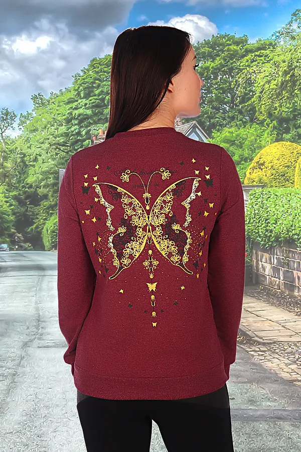 Свитшот Паладжио НАТАЛИ, бордо - фото 2