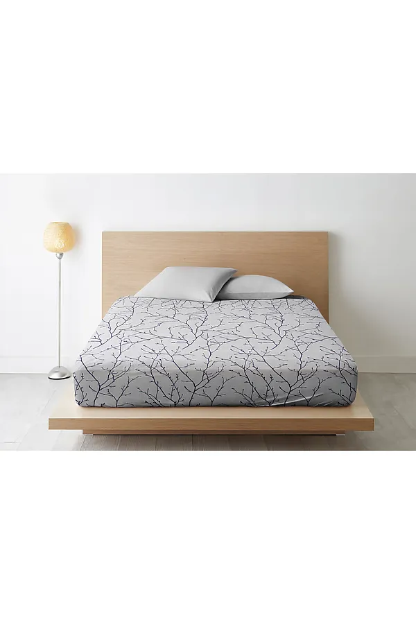 Простыня на резинке Верба поплин 220х200 НАТАЛИ, белый (ед.) - фото 2