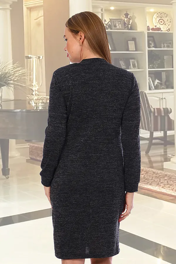 Платье Люрекс НАТАЛИ, черный - фото 2