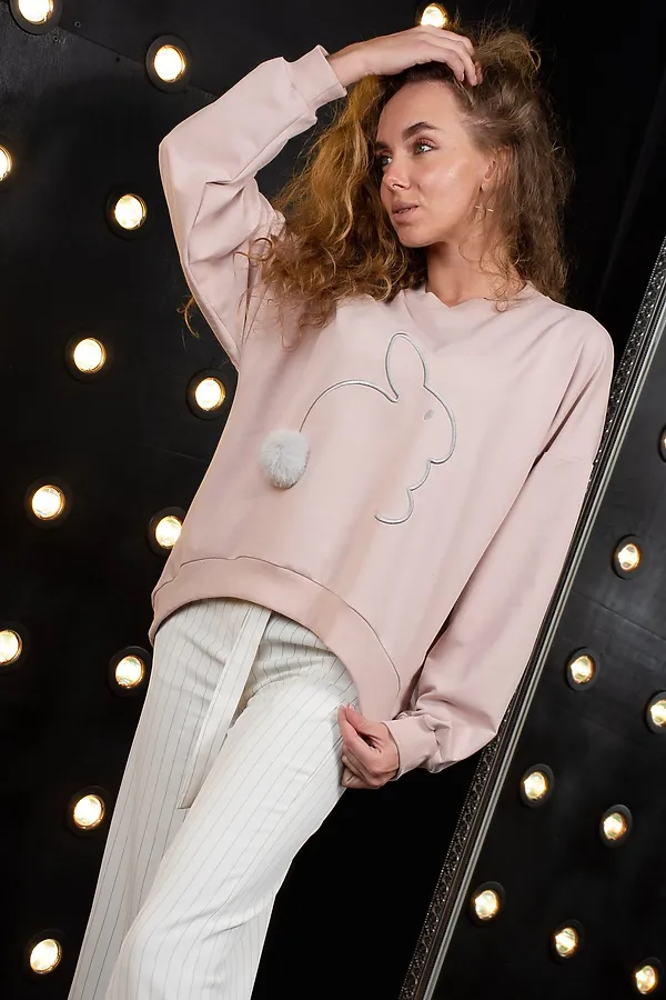 Толстовка 24303 НАТАЛИ, пудра - фото 2