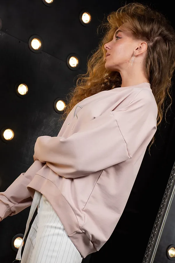 Толстовка 24303 НАТАЛИ, пудра - фото 2