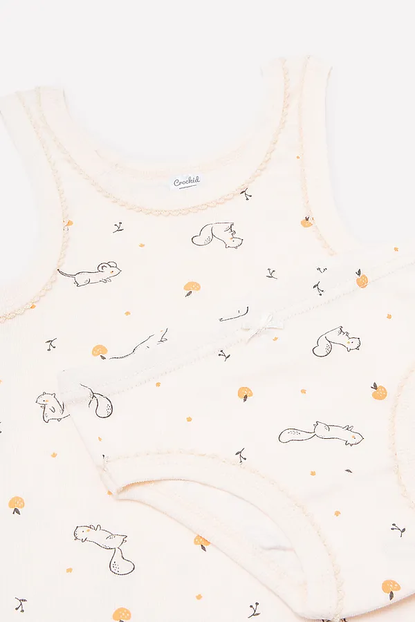 Комплект(Майка+Трусы) CROCKID SALE, молочный - фото 2