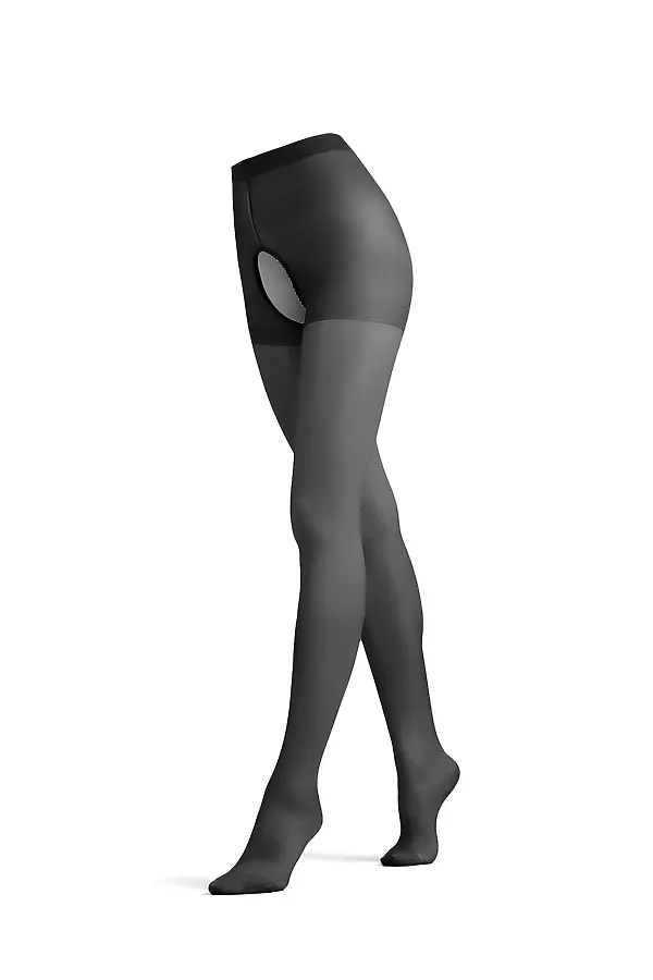 Колготки с вырезом в интимной зоне "Любовное настроение" LE CABARET, черный - фото 2