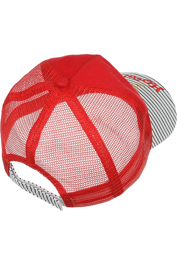 Бейсболка PLAYTODAY, красный,тёмно-синий,белый - фото 2