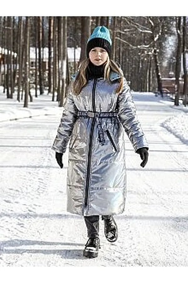 Пальто 6з2421 серебро NIKASTYLE, серебро - фото 2