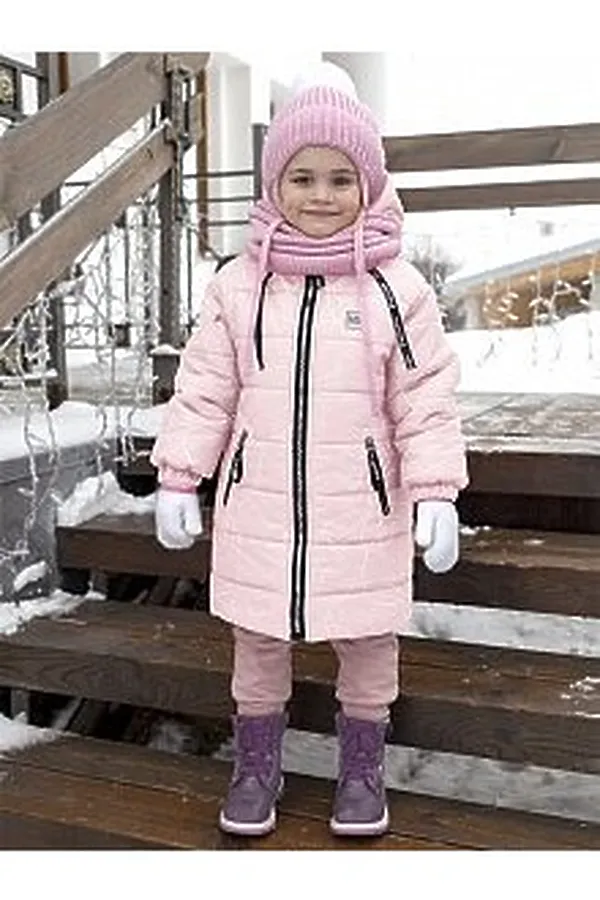 Пальто 6з3821 пудровый NIKASTYLE, пудровый - фото 2