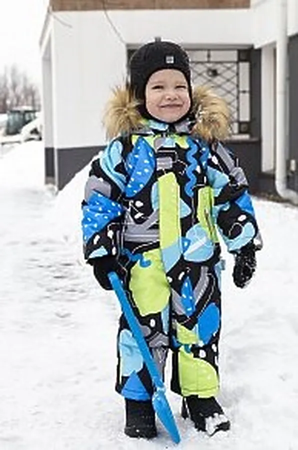 Комбинезон 8з1321 голубой/салатовый NIKASTYLE, голубой/салатовый - фото 2