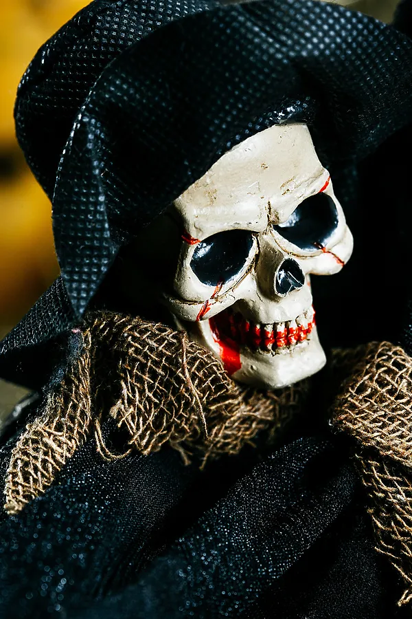 Статуэтка "Смерть с косой" LA MASCARADE, черный, светло-коричневый - фото 2