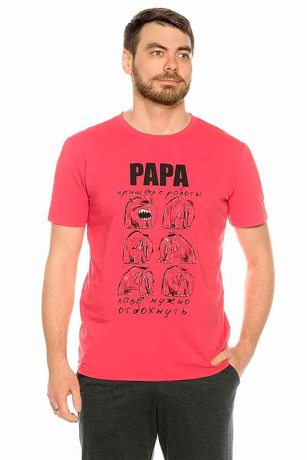 Комплект(Футболка+Брюки) PELICAN, красный - фото 2