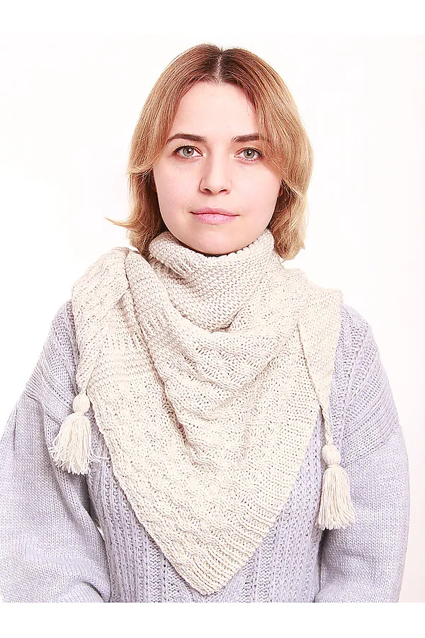 Шарф VAY, св.бежевый - фото 2