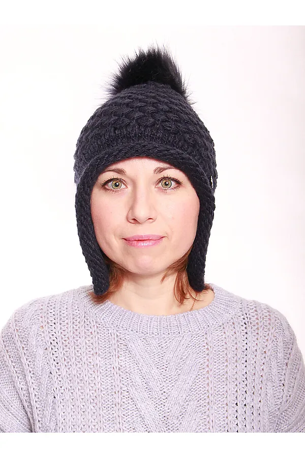 Шапка VAY, т.синий - фото 2