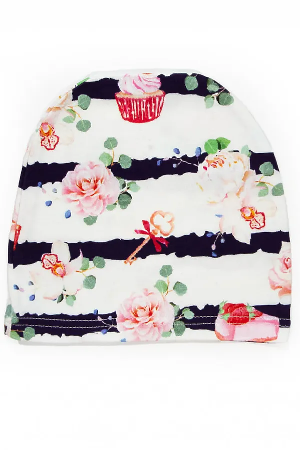 Шапка "Розы Малышки" ДЕТСКИЙ ТРИКОТАЖ 37, белый - фото 2