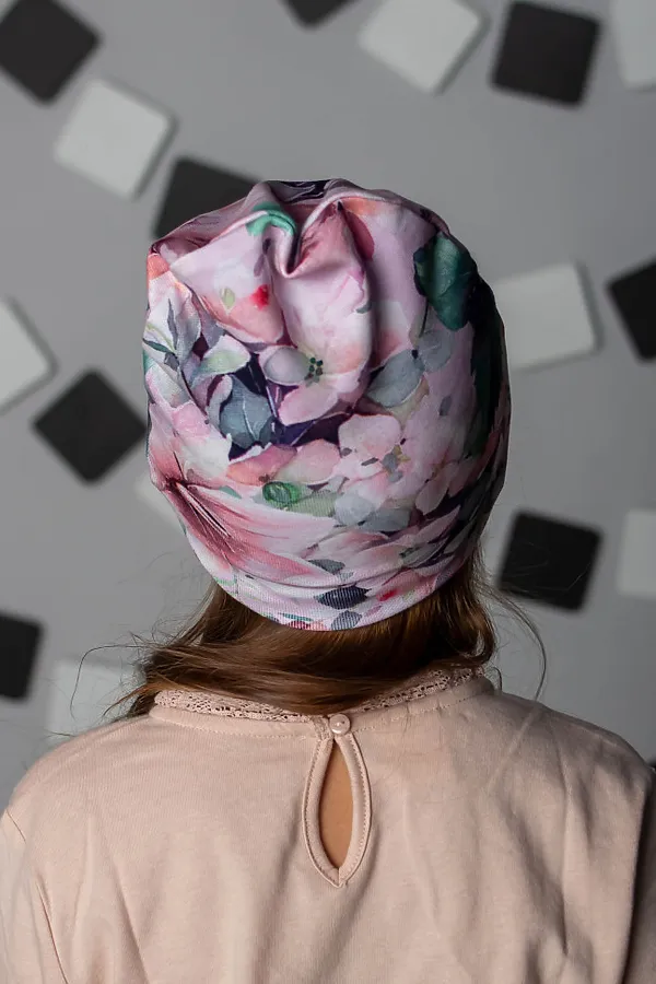 Шапка "Настя" ДЕТСКИЙ ТРИКОТАЖ 37, набивка - фото 2