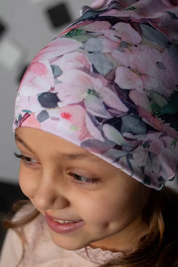 Шапка "Настя" ДЕТСКИЙ ТРИКОТАЖ 37, набивка - фото 2