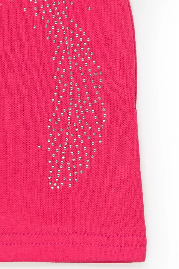 Шапка "Перышко Ярко-розовый" ДЕТСКИЙ ТРИКОТАЖ 37, ярко-розовый - фото 2