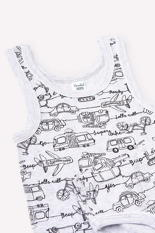 Комплект(Майка+Трусы) CROCKID SALE, серый - фото 2